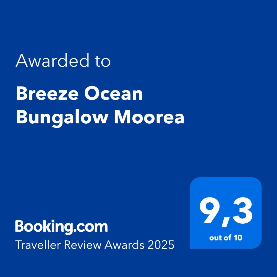 Breeze Ocean Bungalow โมโอเรอา ภายนอก รูปภาพ